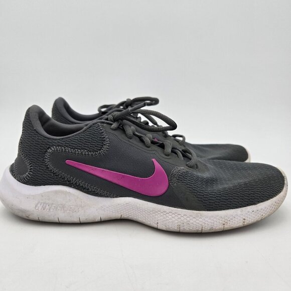 NIKE Flex Experience Run 8 Iron Gray Bright Pink Womens CD0228-002 2019 VP Laces - Picture 5 of 10